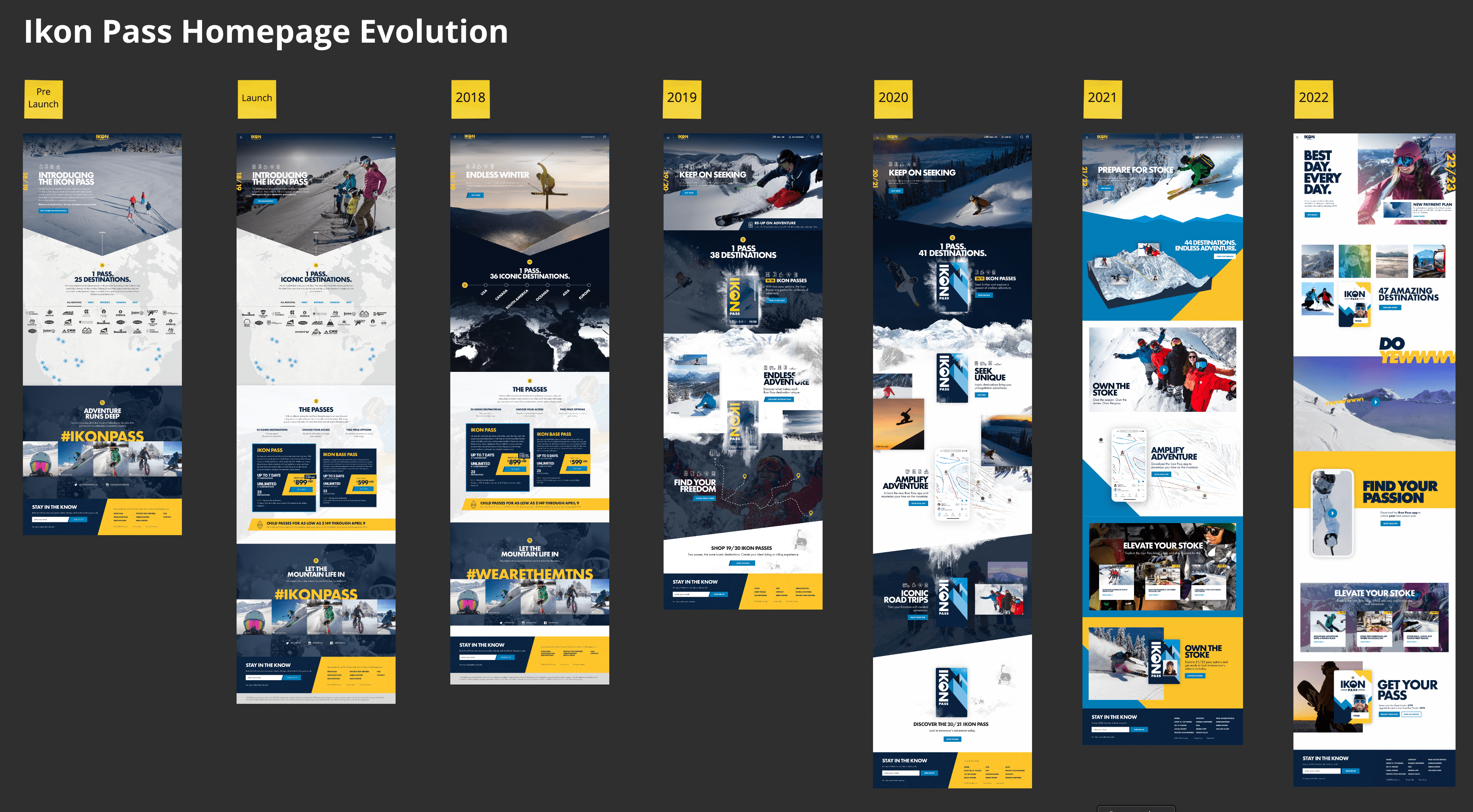 Ikon Pass Homepage Evolution